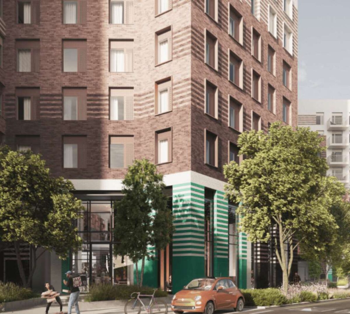 CGI of the Brook Avenue co-living scheme in Wembley