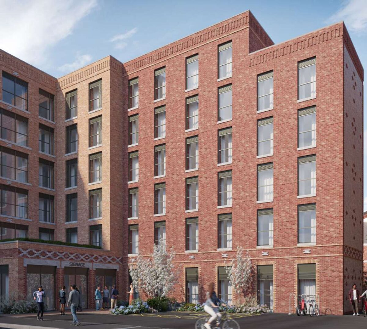 CGI of the High Road Leyton student accommodation scheme