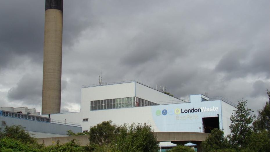 The existing energy-from-waste facility at the Edmonton EcoPark, north London