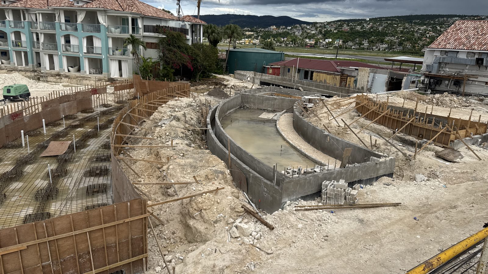 Reinstatement works under way at a Sandals resort in Jamaica